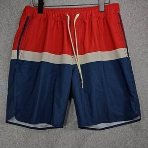 Fair Harbor Lined Shorts Mens Large The Anchor Hybrid Gym Swim Trunks Quick Dry